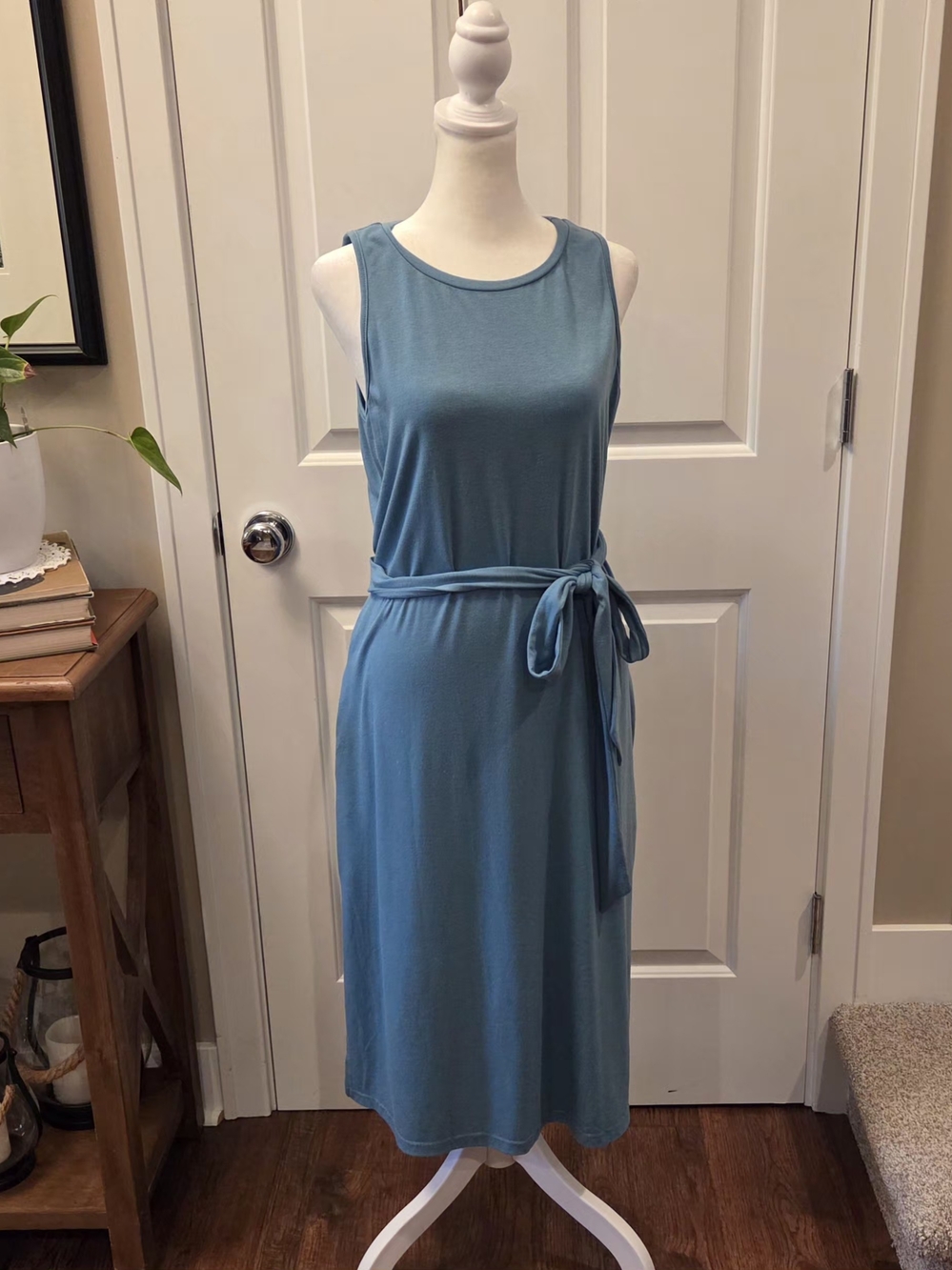 Zattcas Tank Dress With Pockets And Belt Womens M NWOT Imperfections Noted